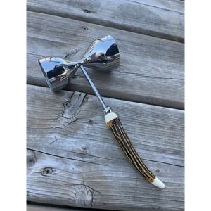 Vintage Faux Antler Bar Service tool man cave Spirit measure
